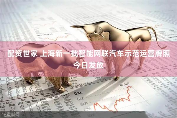 配资世家 上海新一批智能网联汽车示范运营牌照今日发放